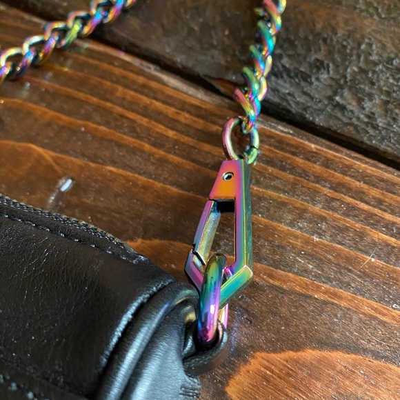 Rebecca Minkoff Rare Mini MAC Oil Slick HTF - Picture 3 of 5